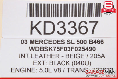 00-06 Mercedes R230 SL500 CLK55 AMG Voice Command Control Module 2208204785 OEM