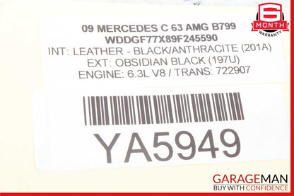 08-14 Mercedes W204 C63 AMG C250 C300 AC A/C Climate Control Switch Trim Bezel