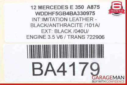 08-20 Mercedes E350 SLK250 C300 Front Right Passenger Side Seat Control Module