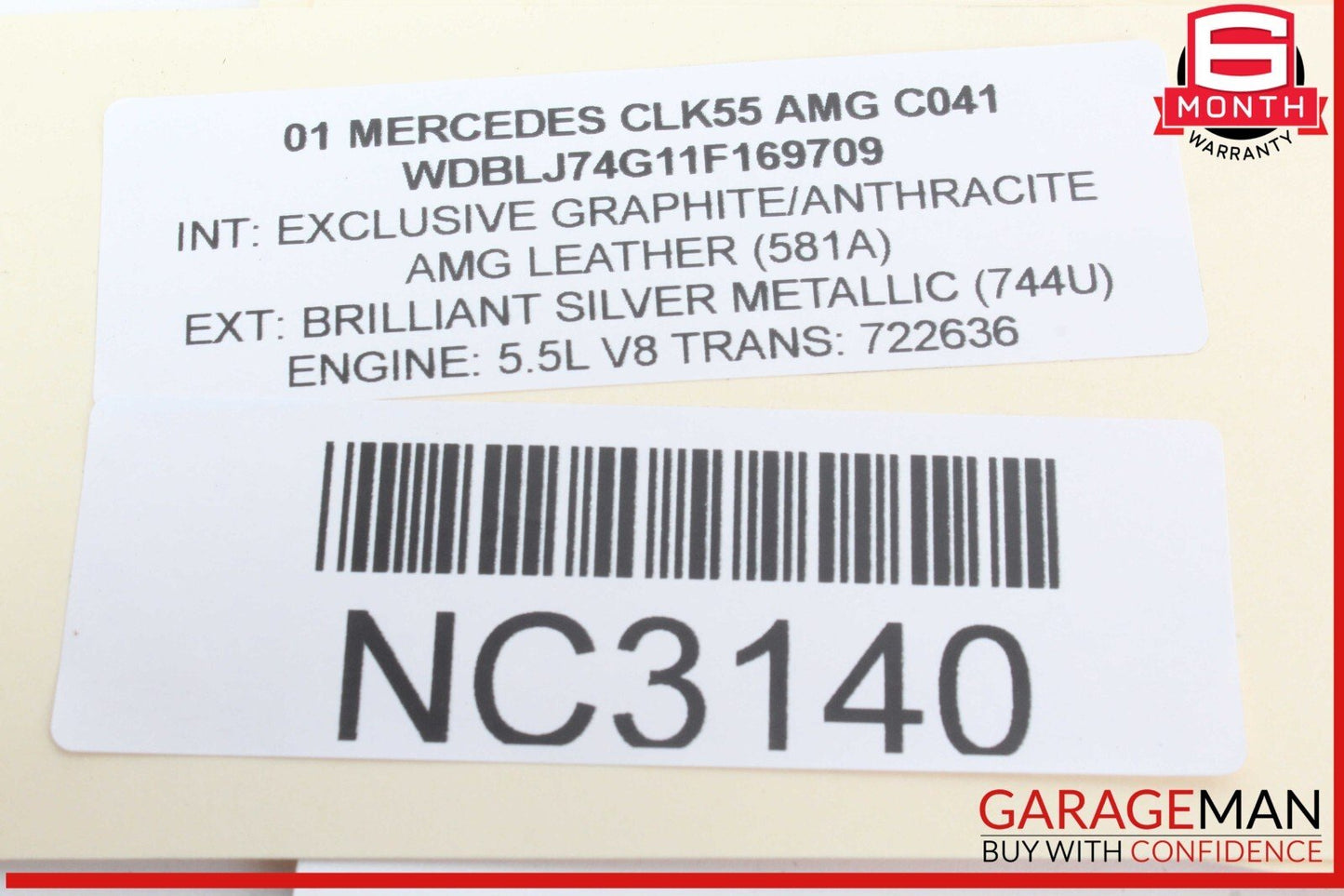 98-03 Mercedes W208 CLK55 AMG Hazard Door Lock Switch Control Panel OEM