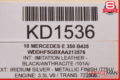 10-16 Mercedes W212 E350 E400 Front Left Door Panel Tweeter Speaker Cover Black