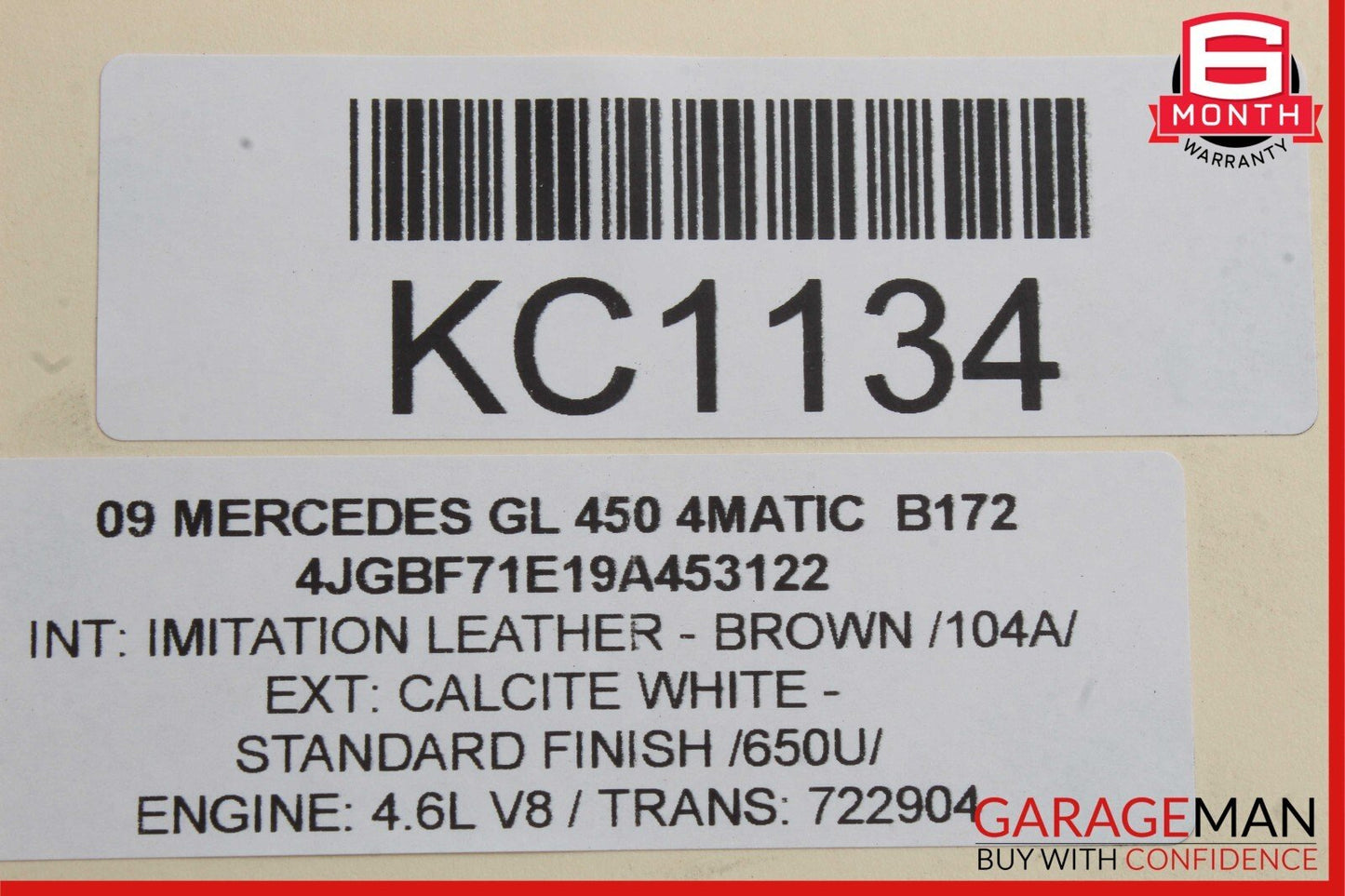 07-09 Mercedes X164 GL450 4MATIC Front Left Side Headlight Lamp Bi Xenon OEM