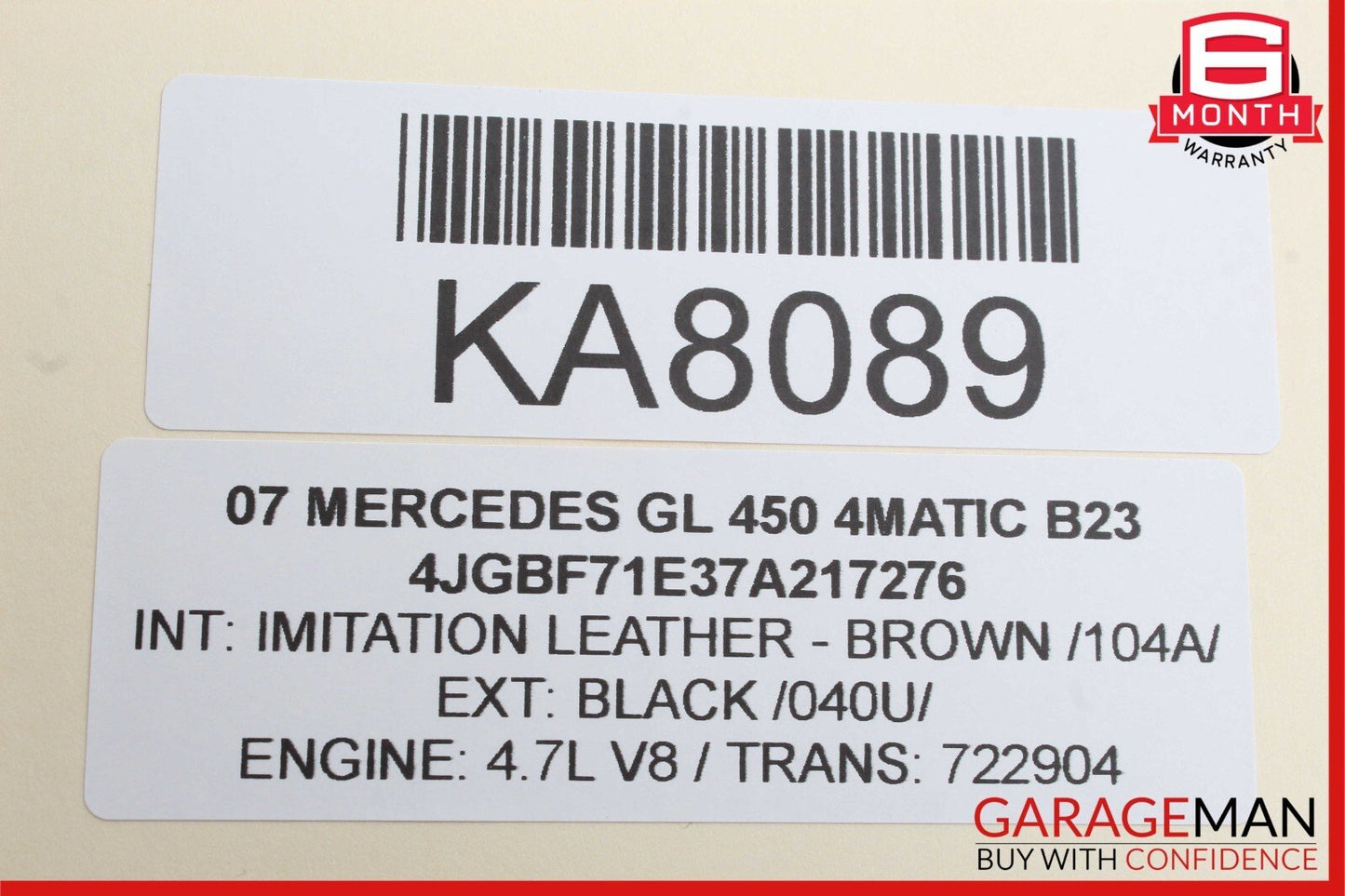 06-11 Mercedes X164 GL450 4Matic Rear A/C Heater Climate Control Switch Unit OEM