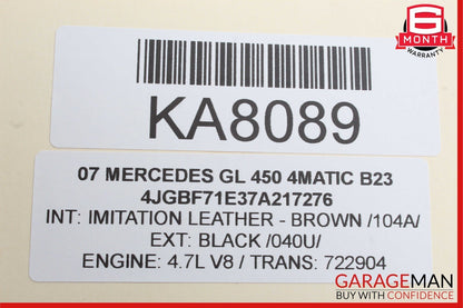 06-11 Mercedes X164 GL450 4Matic Rear A/C Heater Climate Control Switch Unit OEM