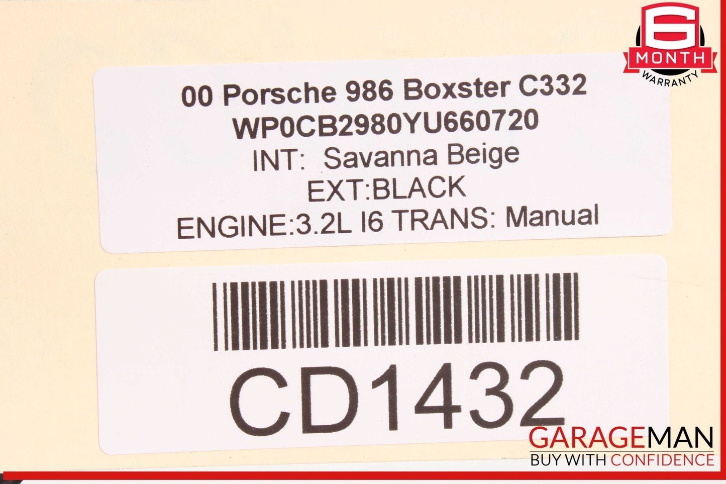 97-05 Porsche Boxster 986 Carrera 911 996 Power Steering Rack & Pinion OEM