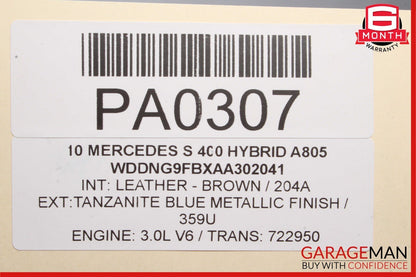 10-13 Mercedes W221 S400 Hybrid 7 Speed Auto Automatic Transmission 722.950 111k