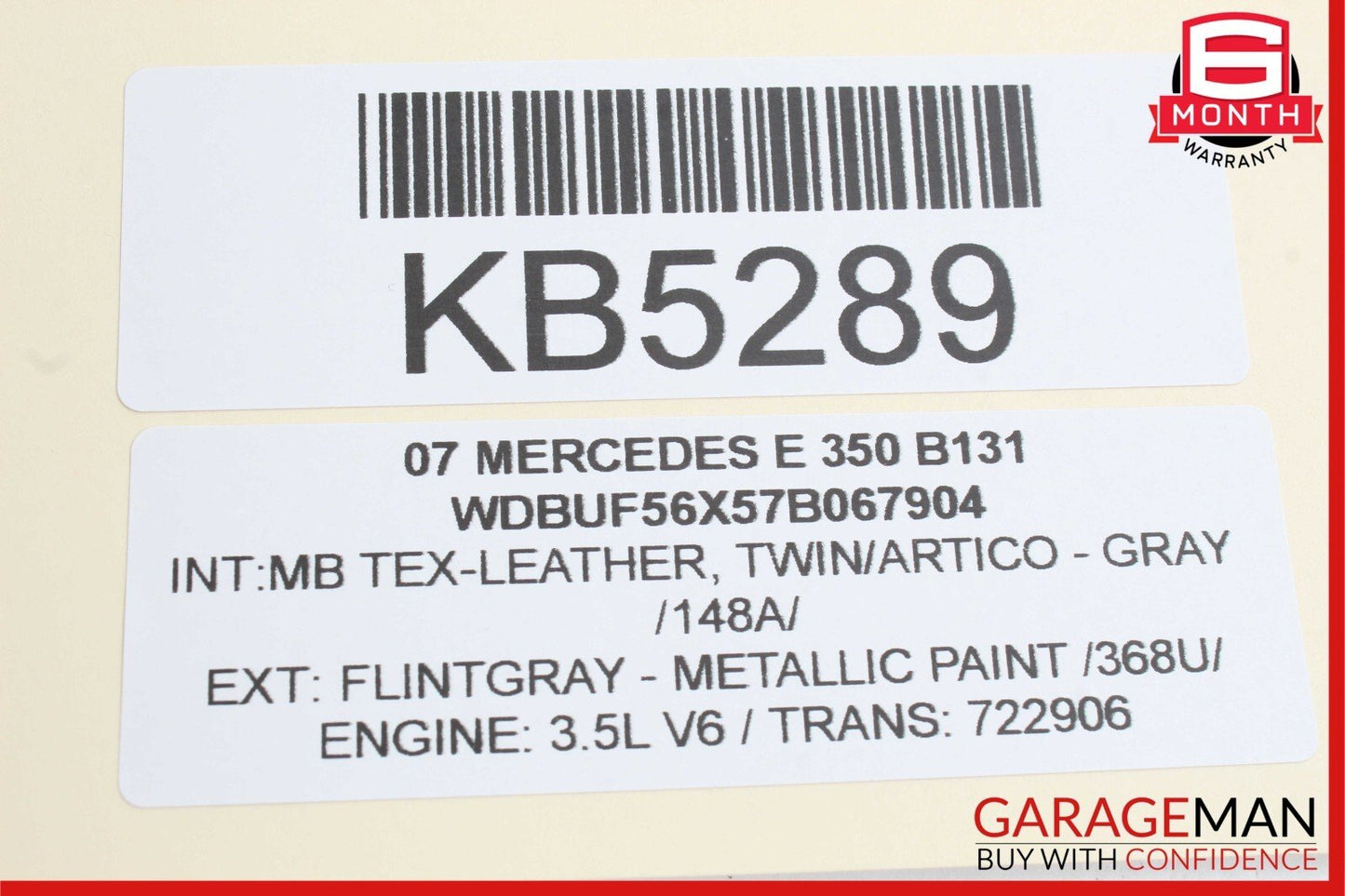 03-09 Mercedes W211 E350 E500 E55 AMG Front Right Tweeter Speaker Cover Grey