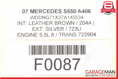 07-13 Mercedes W221 S550 CL550 Rear Left Camber Strut Upper Control Arm OEM