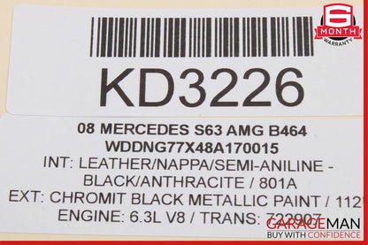07-13 Mercedes W221 S600 S63 AMG Rear Left Door Lock Latch Actuator Keyless Go