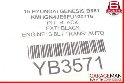 15-18 Hyundai Genesis G80 Rear Sunroof Sunshade Cover 81660-B1000 OEM