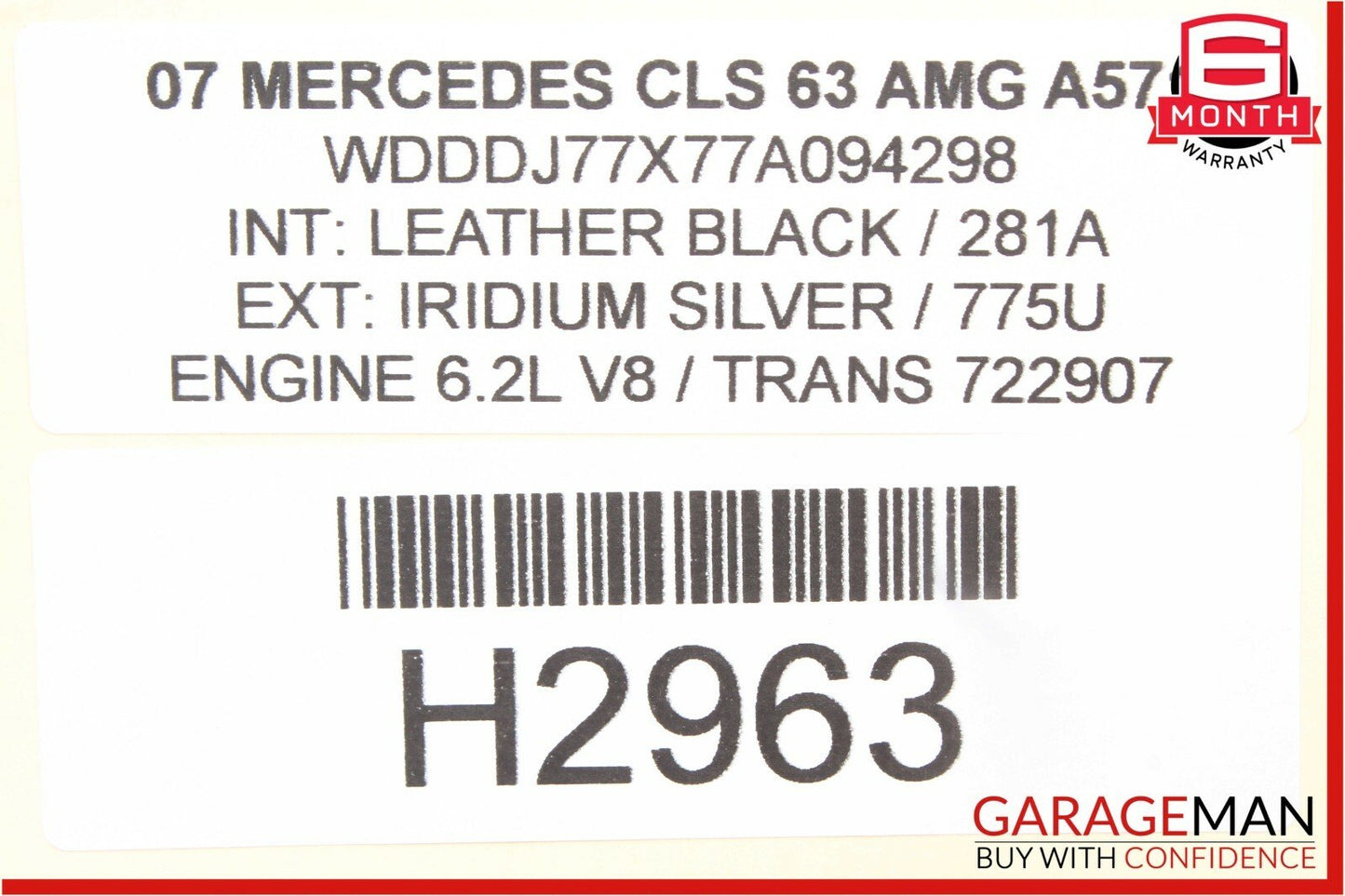 06-09 Mercedes CLS63 AMG GL450 CLK350 E550 Dynamic Seat Air Vacuum Pump