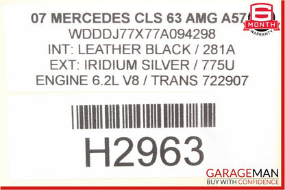06-09 Mercedes CLS63 AMG GL450 CLK350 E550 Dynamic Seat Air Vacuum Pump