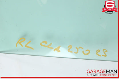 20-23 Mercedes C118 W118 CLA250 Rear Left Driver Side Door Window Glass OEM