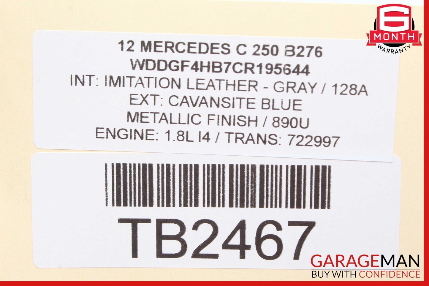 08-17 Mercedes C250 C300 E350 E550 Rear Trunk Lid Latch Lock Actuator Assembly