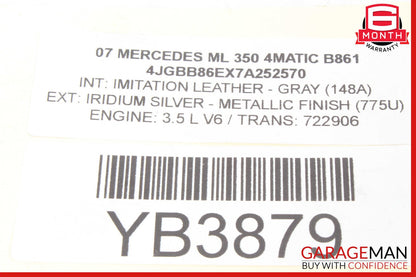 Mercedes W164 ML350 E350 Front Right Side Engine Timing Chain Cover Plate OEM