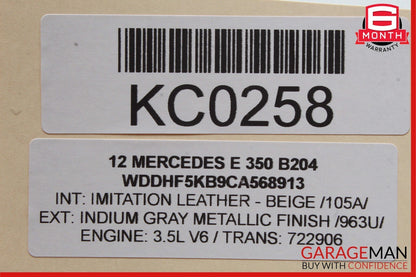 08-16 Mercedes E250 E400 GLK350 C300 E350 Rear Left Door Window Regulator Motor
