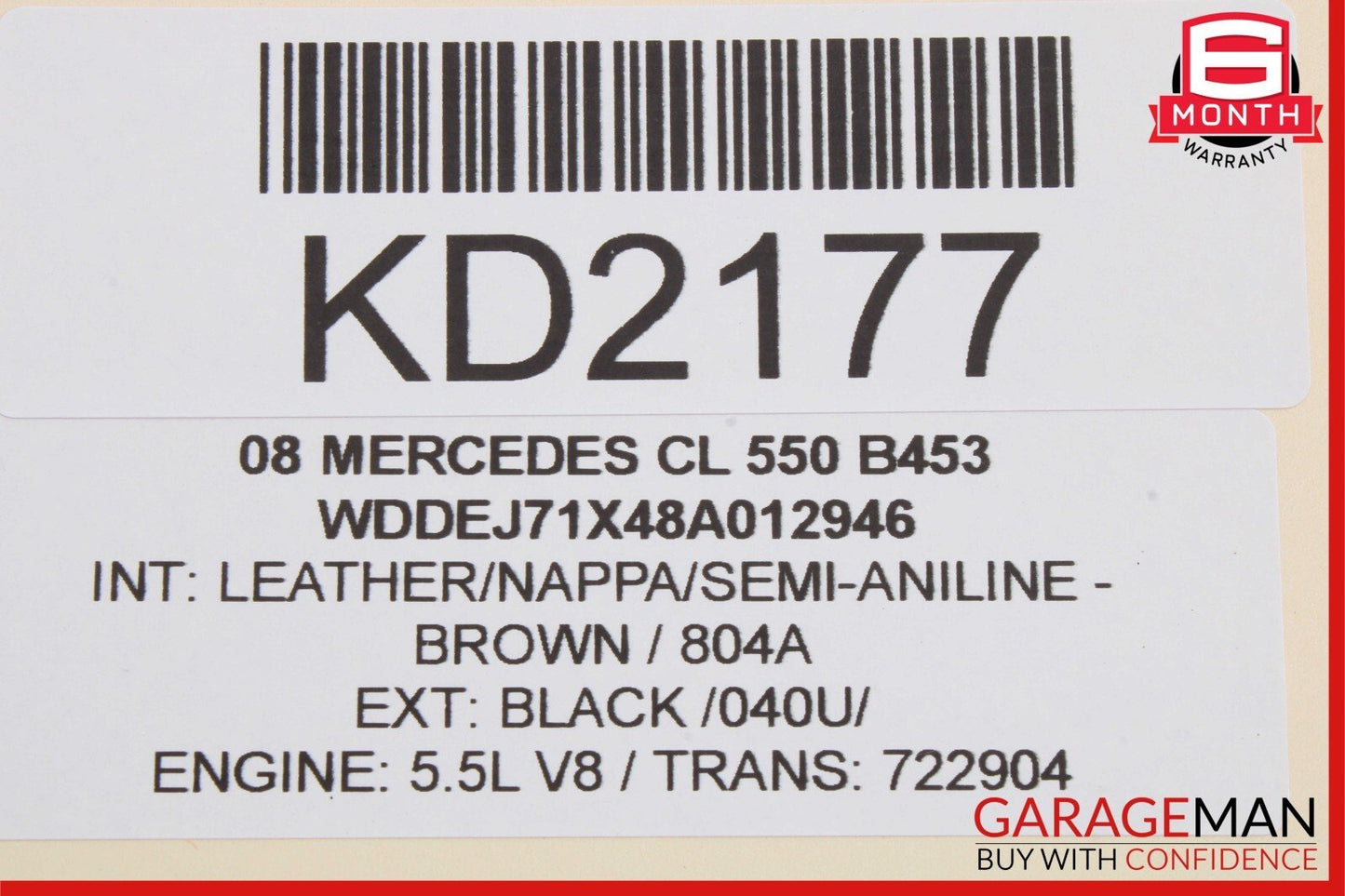 07-14 Mercedes W216 CL550 Rear Trunk Lid Lift Hydraulic Pump Motor Cylinder Assy