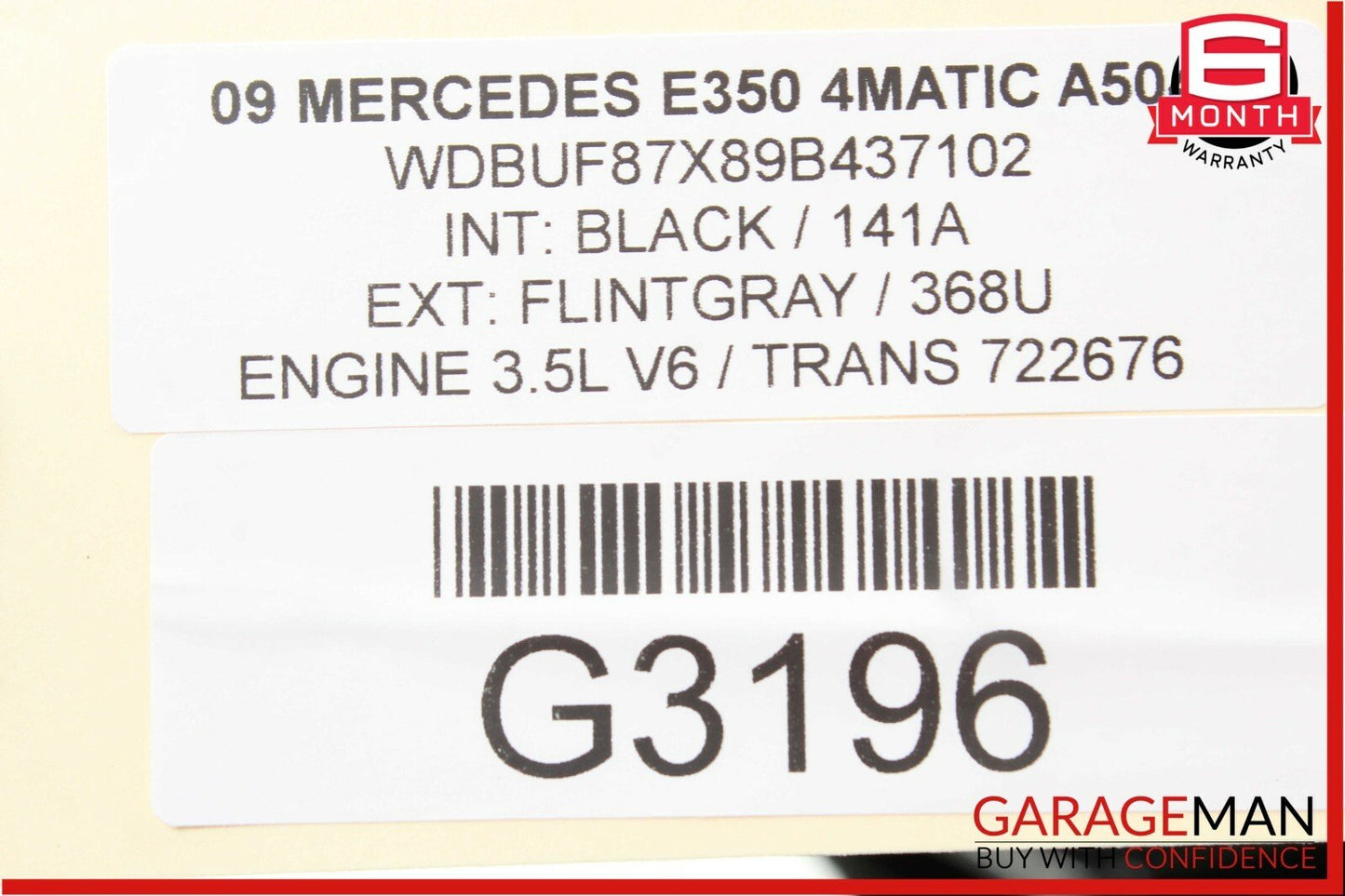 07-09 Mercedes W211 E350 E63 AMG Rear Left Driver Side Door Control Module Unit