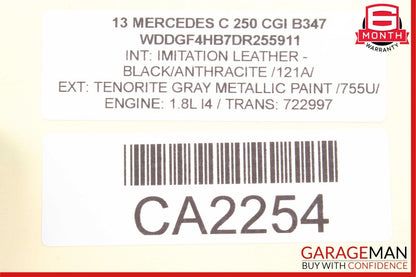 08-15 Mercedes X204 GLK350 C300 Rear / Front Right Exterior Door Handle Black
