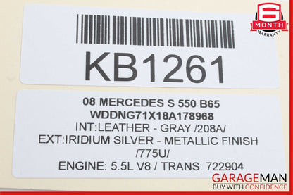 07-14 Mercedes W221 S550 CL550 Dashboard Dash Control Switch Panel OEM