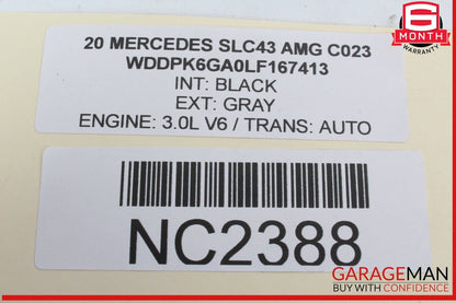 17-20 Mercedes R172 SLC43 AMG Engine Wire Wiring Harness 2761591025 OEM