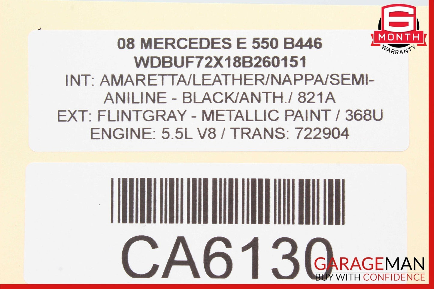 03-09 Mercedes W211 E550 E63 AMG Front Left Door Window Regulator Motor Unit