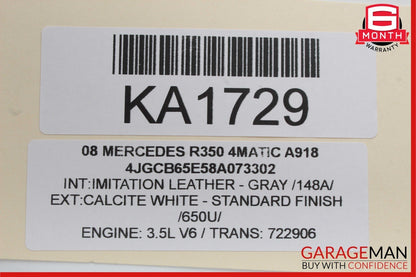 08-13 Mercedes W251 R350 R500 Instrument Cluster Speedometer Odometer Gauge OEM