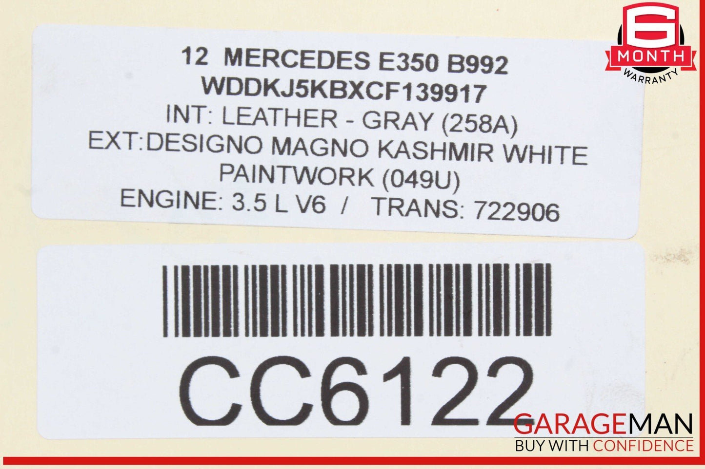 10-16 Mercedes W212 E350 Rear Left Spindle Knuckle Hub Bearing CV Shaft Assembly