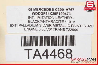 08-14 Mercedes W204 C250 C300 Power Steering Gear Rack and Pinion Assembly RWD