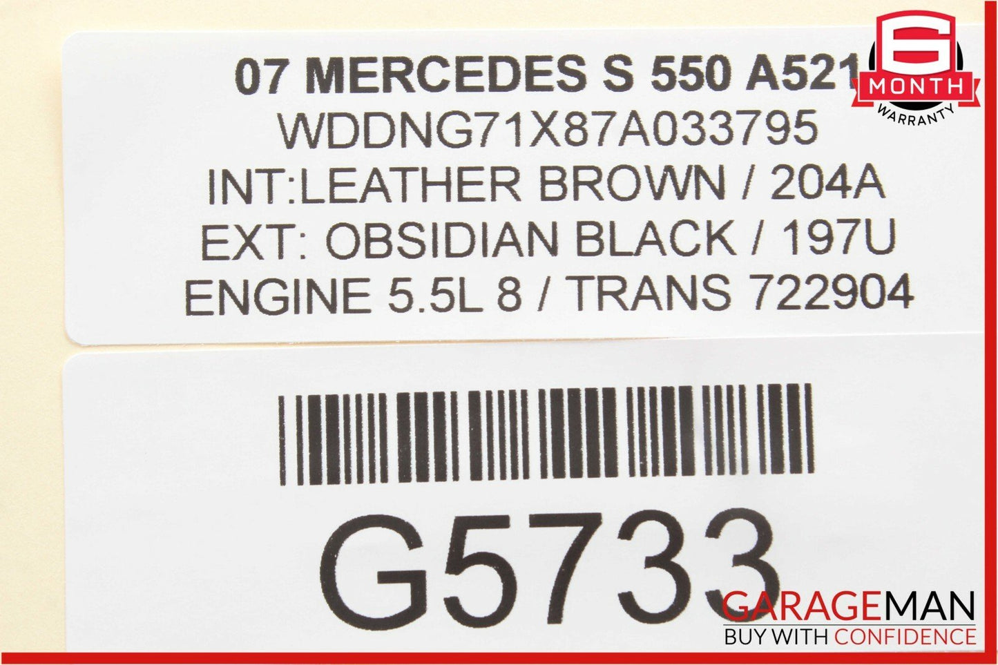 07-13 Mercedes W221 S550 Front Right Door Lock Actuator w/ Door Handle Flintgray
