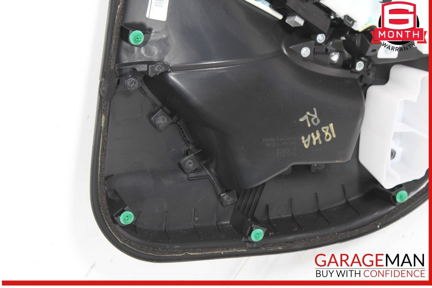 18-22 Honda Accord Rear Left Driver Side Interior Door Panel Black OEM