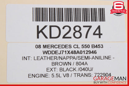 07-14 Mercedes W216 CL550 CL63 AMG Headlight Support Bracket Left Side OEM