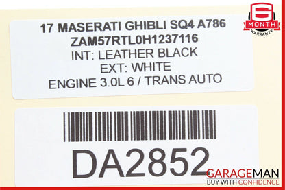 14-17 Maserati Ghibli Front Right Side Dash AC A/C Air Vent Trim Grill Grille
