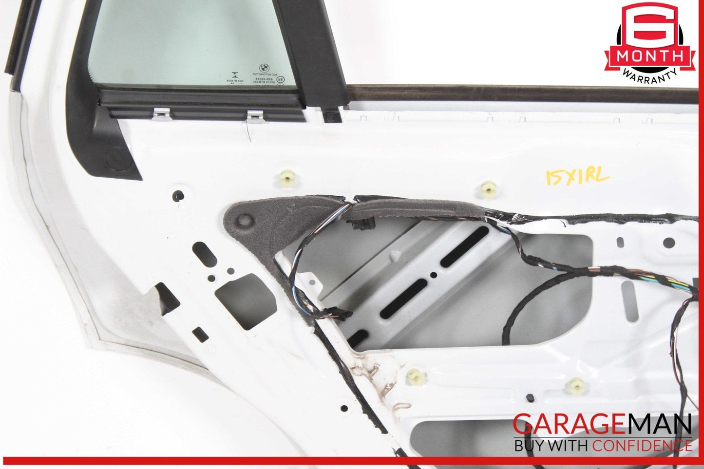 12-15 BMW X1 Rear Left Driver Side Door Shell White OEM