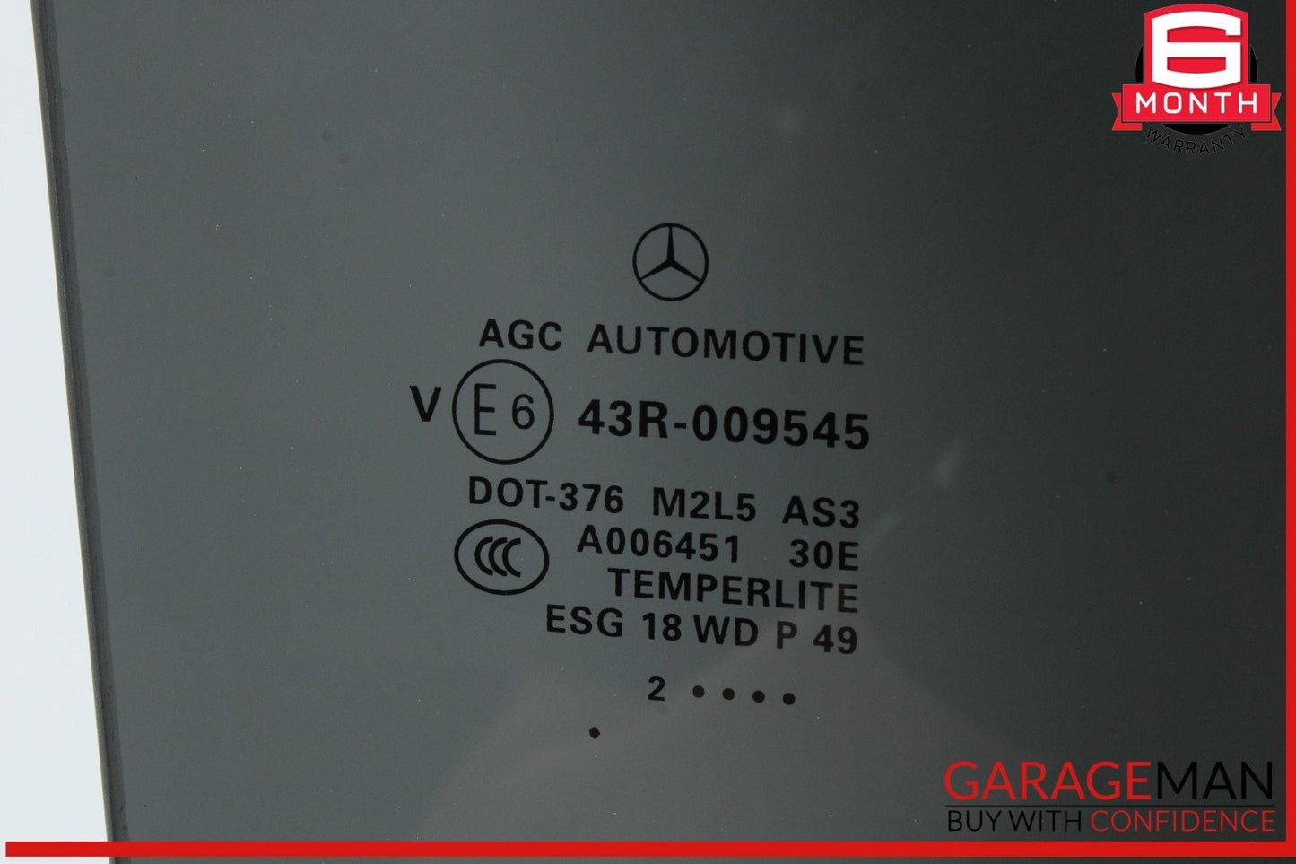 13-19 Mercedes X166 GL450 GLS550 Rear Right Side Window Glass 1667352610 OEM