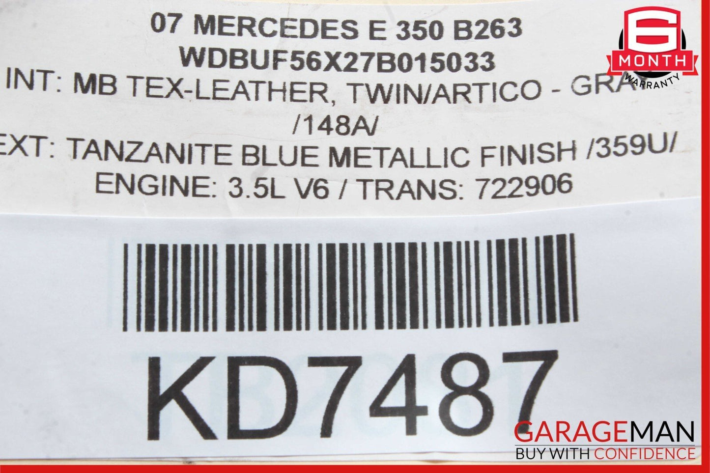 06-15 Mercedes W211 E350 E500 E550 Bosch MAF Mass Air Flow Sensor Meter Tube OEM