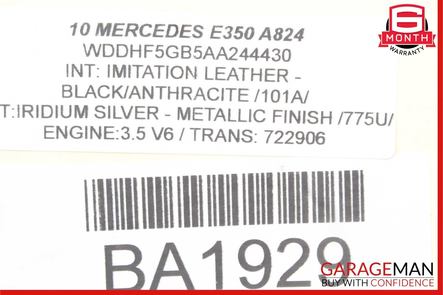 10-17 Mercedes E250 E350 C250 Sunroof Roof Sun Shade Screen Roller Blind Motor