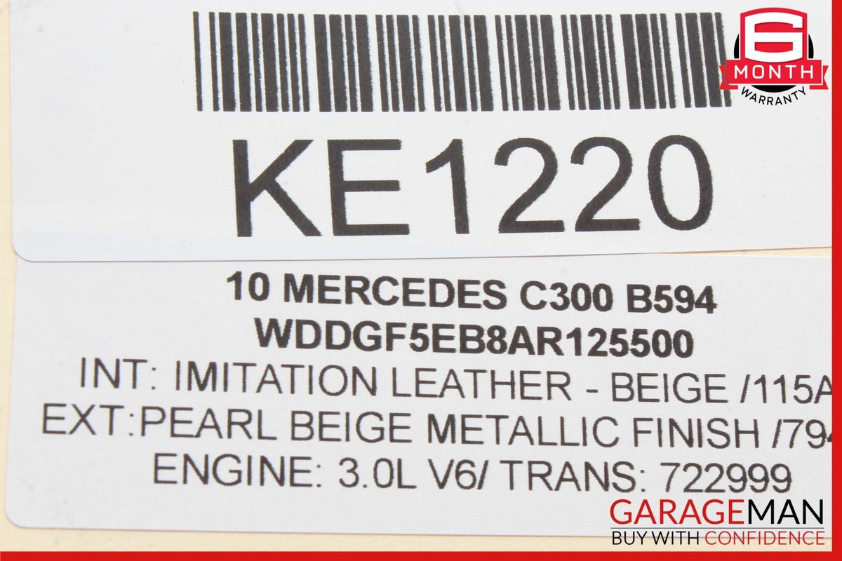 08-14 Mercedes W204 C300 Dash GPS Navigation Screen Display Monitor Aftermarket