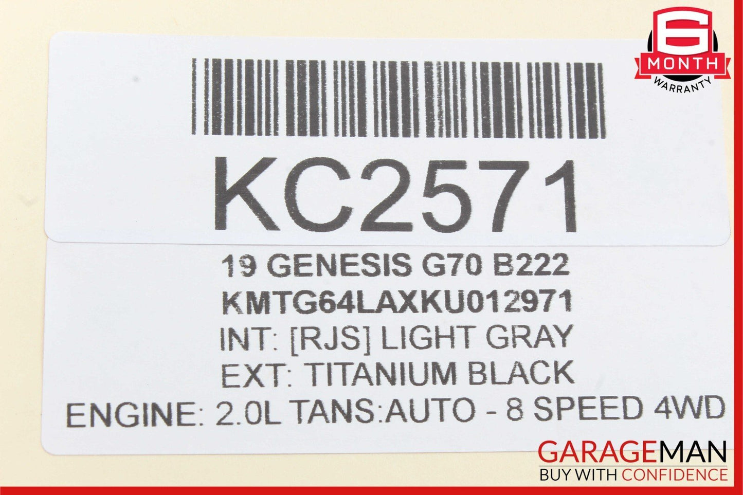 19-21 Genesis G70 Rear Right Passenger Side Upper Control Arm 55120-J5000 OEM