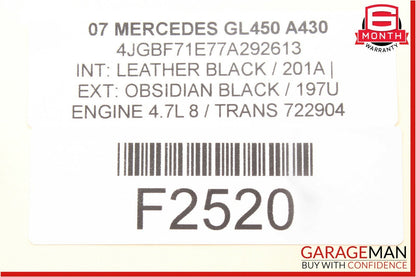 06-12 Mercedes X164 GL450 Keyless Go Control Module 1648209326 OEM