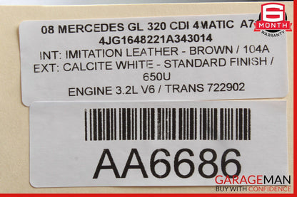 06-13 Mercedes GL320 ML350 Front Overhead Dome Light Reading Map Lamp Brown