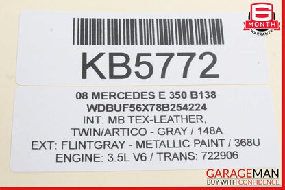 03-09 Mercedes W211 E320 E350 E550 Front Left Side Tweeter Speaker Cover Gray