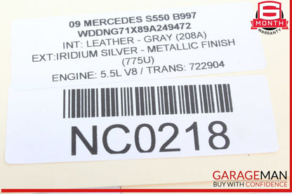 07-13 Mercedes W221 S550 Rear Center Console AC A/C Air Vent Trim 2216801639 OEM