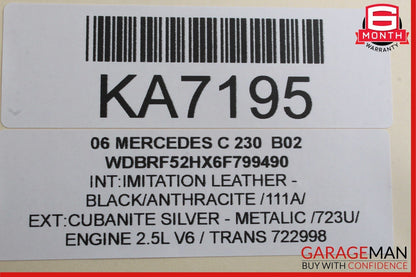 01-07 Mercedes W203 C230 C280 C55 AMG Rear Right Side Door Control Module Unit