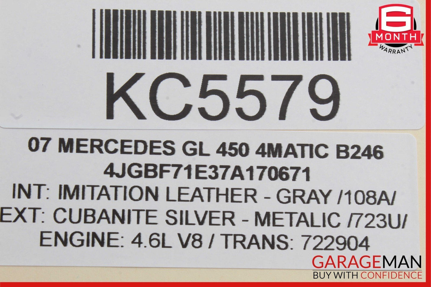 06-13 Mercedes X164 GL450 ML550 R350 Front Right Side Door Control Module Unit