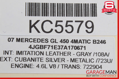 06-13 Mercedes X164 GL450 ML550 R350 Front Right Side Door Control Module Unit