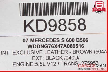 07-10 Mercedes CL600 CL500 S550 Information Navigation Display Screen Monitor