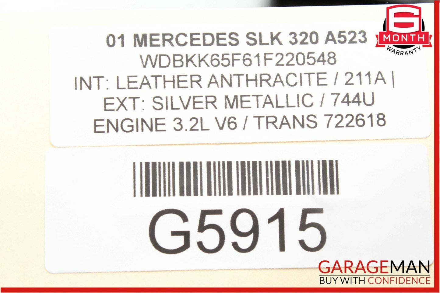 99-04 Mercedes R170 SLK320 SLK230 Front Right Seat Belt Seatbelt Retractor OEM