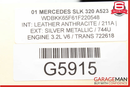99-04 Mercedes R170 SLK320 SLK230 Front Right Seat Belt Seatbelt Retractor OEM
