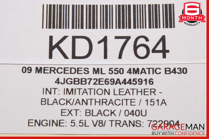 06-19 Mercedes W164 ML550 GL450 R350 Rear Glass Windshield Wiper Motor Unit OEM